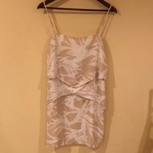 Amanda Uprichard Palm Printed Dress